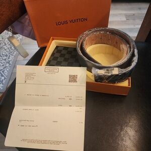 Louis Vuitton Dark Belt with Box
